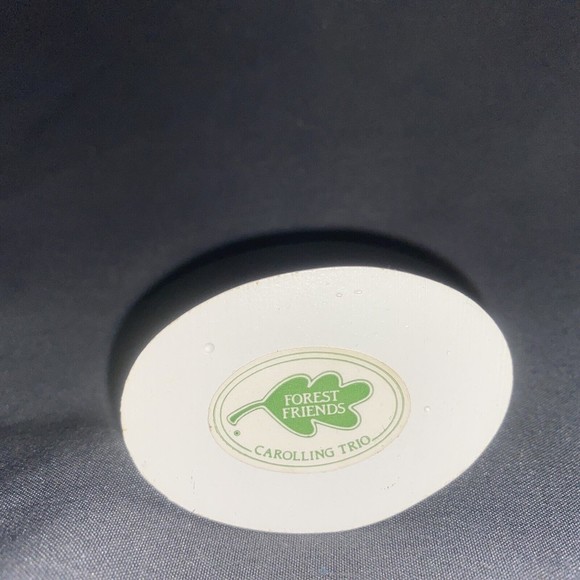 VTG Forest Friends Caroling Trio Mini Figurine Avon The Gift Collection 2”x2” - Picture 5 of 6